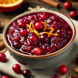 Homemade cranberry sauce